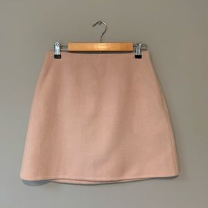 Light pink wool skirt
